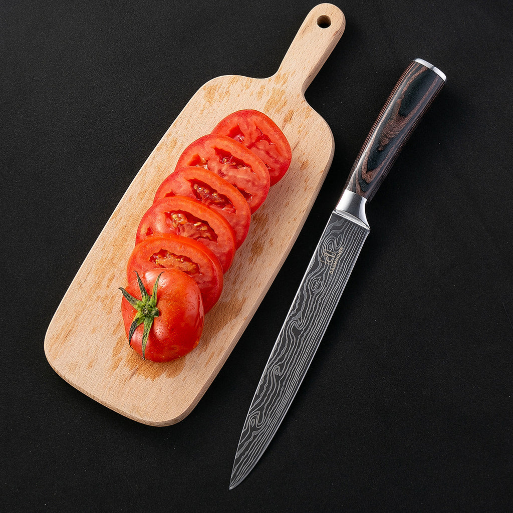 Japanese Damascus Style Kitchen Knife Set