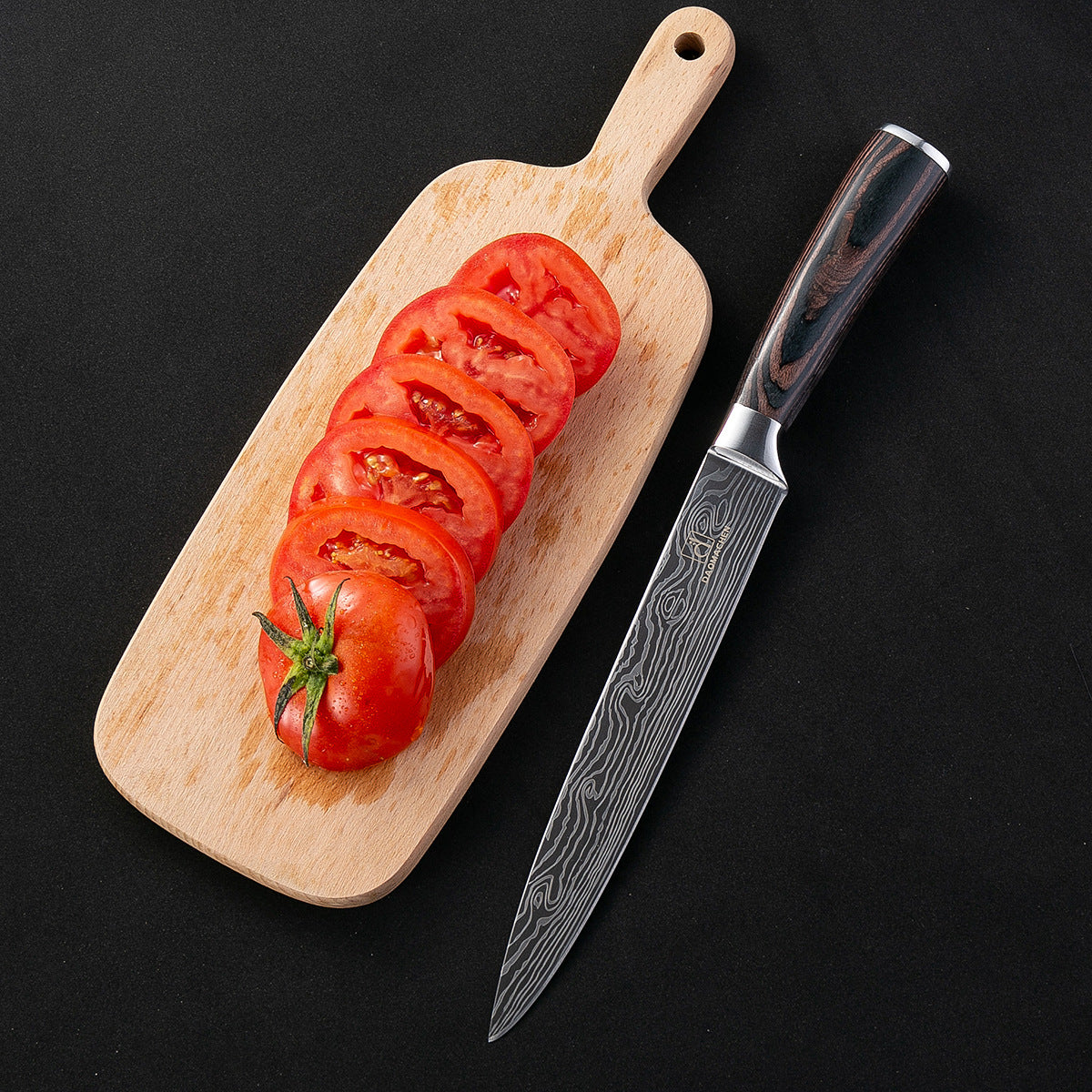 Japanese Damascus Style Kitchen Knife Set